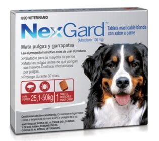 Nexgard Xl - 25 A 50 Kg - 136 Mg