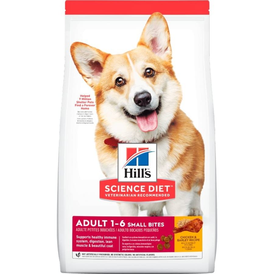 Hills Science Diet Adult Small Bites 1-6 Chicken and Barley Recipe Dog