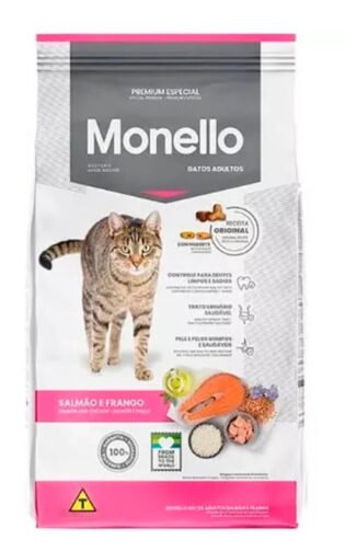 Monello Cat Salmon At  n Y Pollo  Alimento Seco Gatos