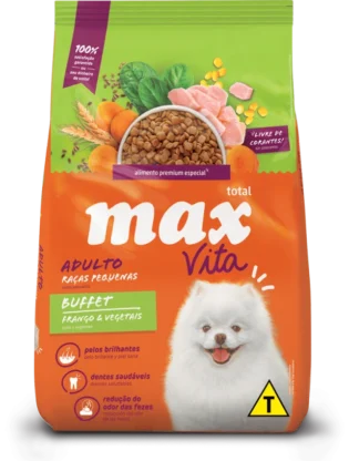 Max Adulto Razas Peque  as Buffet Pollo Y Vegetales