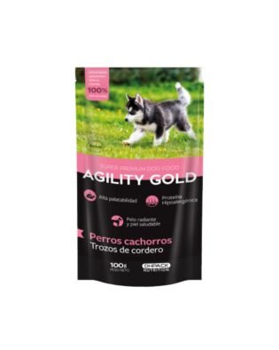 Agility Gold Cachorros Pouch Trozos de Cordero